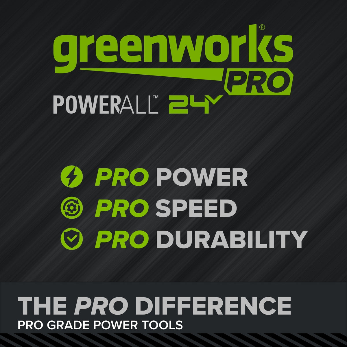 24V PowerAll Pro 1,430 ft-lb Breakaway Torque 1/2" Impact Wrench, Tool Only