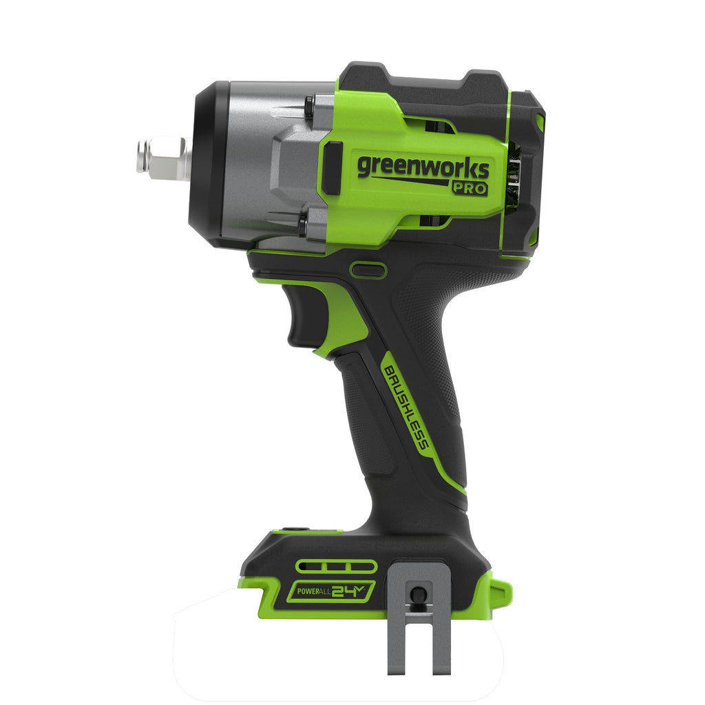 24V PowerAll Pro 750 ft-lb Breakaway Torque 1/2" Impact Wrench, Tool Only