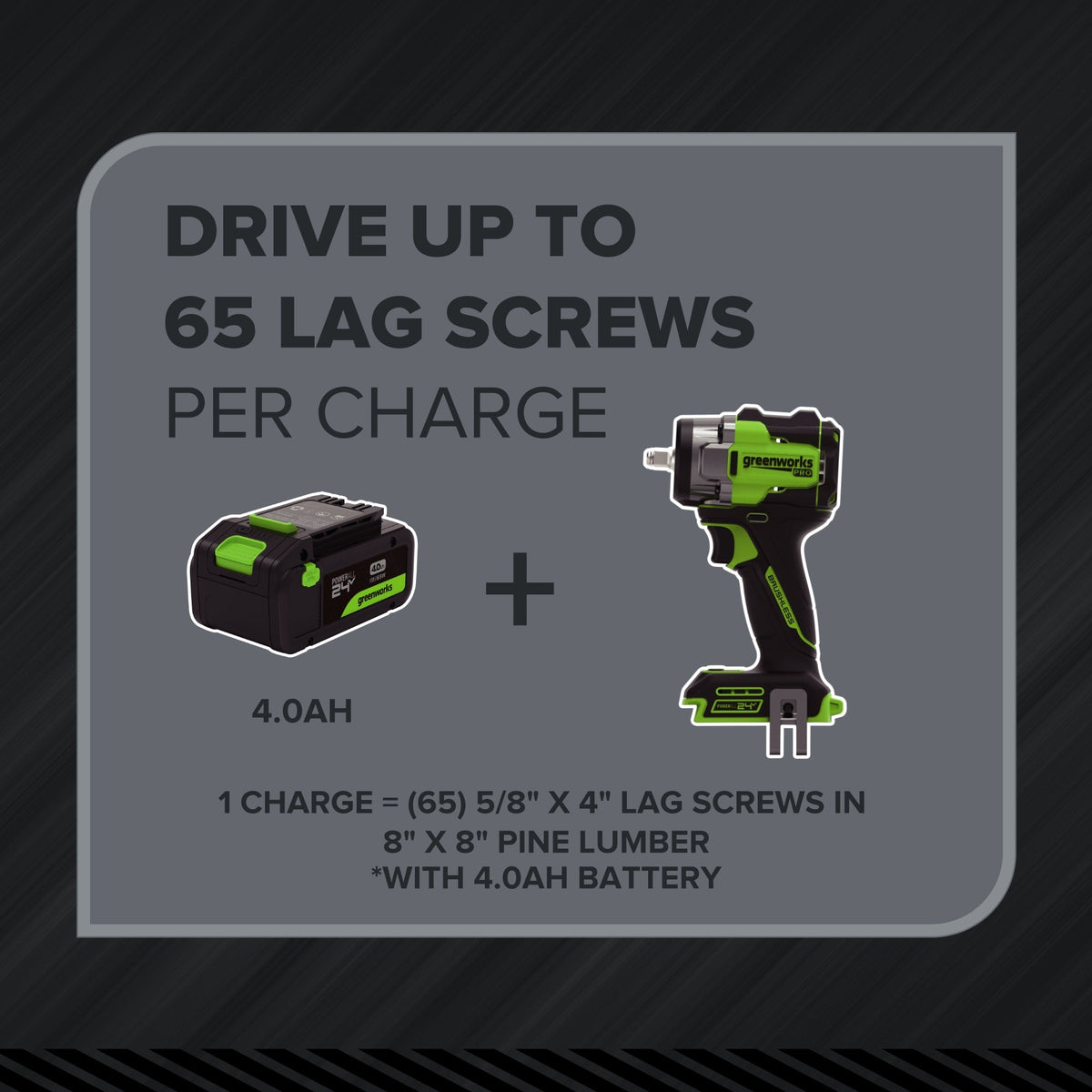 24V PowerAll Pro 400 ft-lb Breakaway Torque 3/8" Impact Wrench, Tool Only