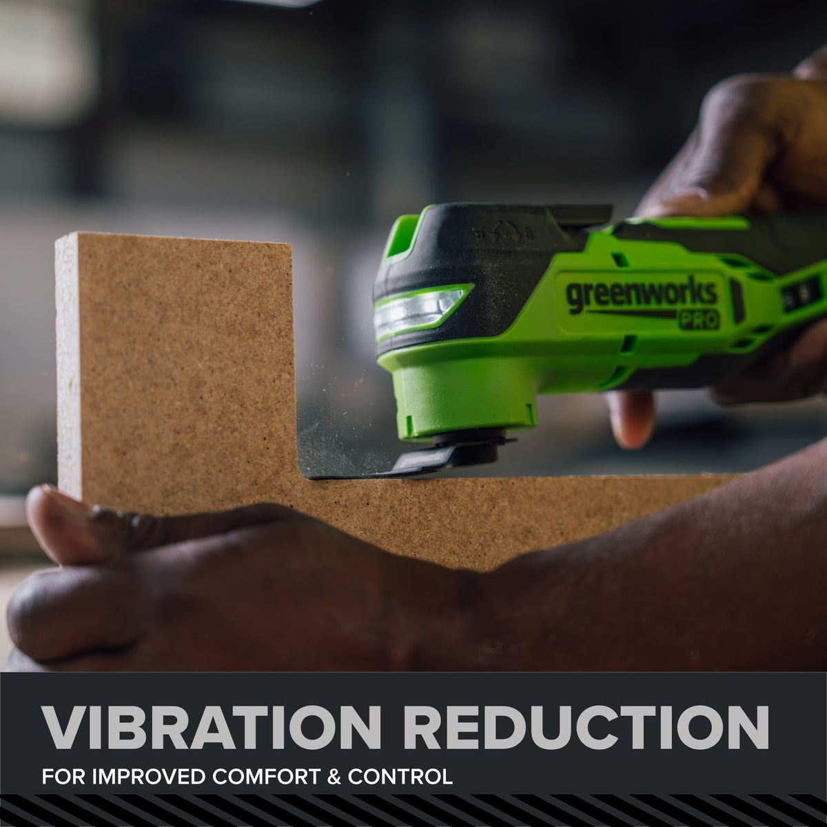 24V PowerAll Pro 4.2° Oscillating Multi-Tool Kit with with Depth Stop, Dust Extractor & Sanding Accessories
