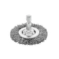 3" Coarse Wire Wheel Brush for Weld Scale, Paint, or Rust Removal and Surface Prep, for Use with Impact and Drill Drivers