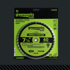 Pro 40-Tooth 7-1/4" General Purpose Circular Saw Blade with Construction-Grade Carbide Teeth