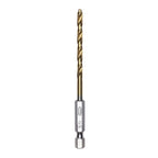 Half Ground 5/32-inch Hex Shank Titanium Drill Bit Set