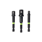 3-PC Impact-Rated Hex Shank Socket Driver Set