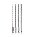 4-PC Hex Shank Masonry Drill Bit Set