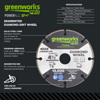1-PC 4-1/2" Metal Cutting Segmented Diamond Wheel