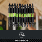Pro 10-PC Dual Sided Impact Bit Set