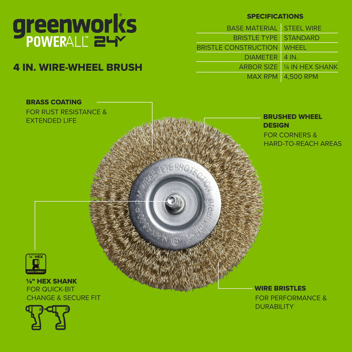 4" Wire Wheel Brush