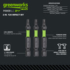 Pro 3-PC S2 2” Impact Rated Bits