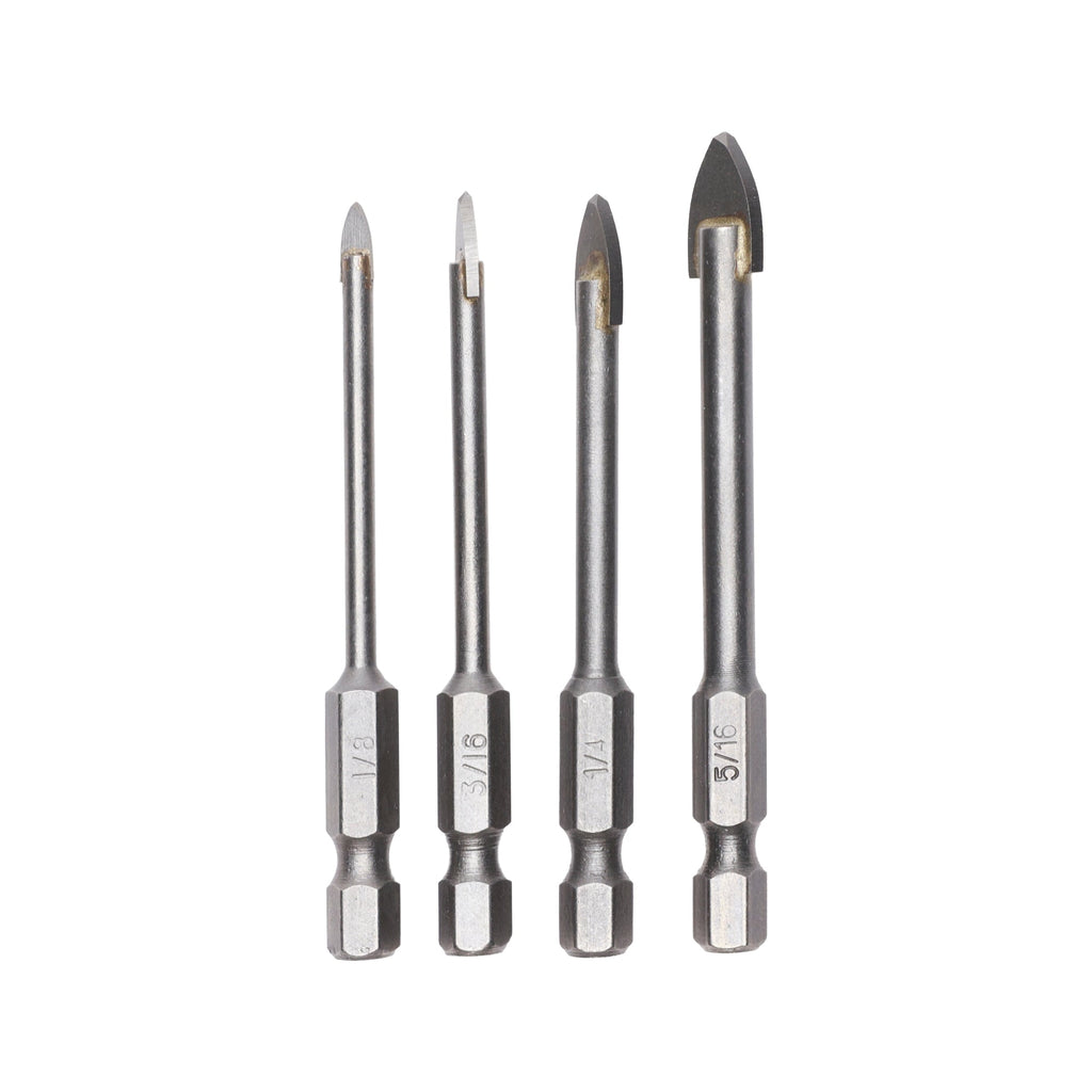 4-PC Glass and Ceramic Bit Set