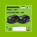 24V PowerAll High Power 4.0 Ah Battery (2-Pack)