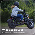80V STEALTH Series Electric Mini-Bike: (2) 8.0 Ah Batteries and Dual-Port Rapid Charger