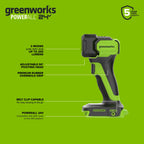 24V Cordless 280 in-lbs Drill/Driver Power Tool 6PC Combo Kit: (2) 2.0 Ah USB-C Batteries, 30W USB-C Charger Block, and 3' 100W USB-C Cable