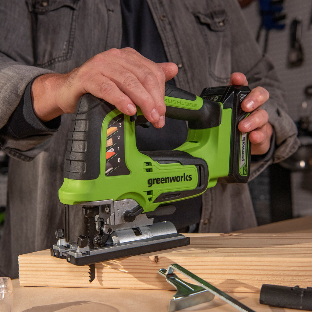 24V Cordless 280 in-lbs Drill/Driver Power Tool 3PC Combo Kit w/ 6-1/2" Circular Saw & 3000SPM Jig Saw: (1) 2.0Ah USB-C Battery & Charger, (1) 3' 100W USB-C Cable