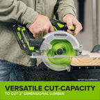 24V Cordless 280 in-lbs Drill/Driver Power Tool 3PC Combo Kit w/ 6-1/2" Circular Saw & Oscillating Multi-Tool: (1) 2.0Ah USB-C Battery, (1) 30W USB-C Charger, (1) 3' 100W USB-C Cable