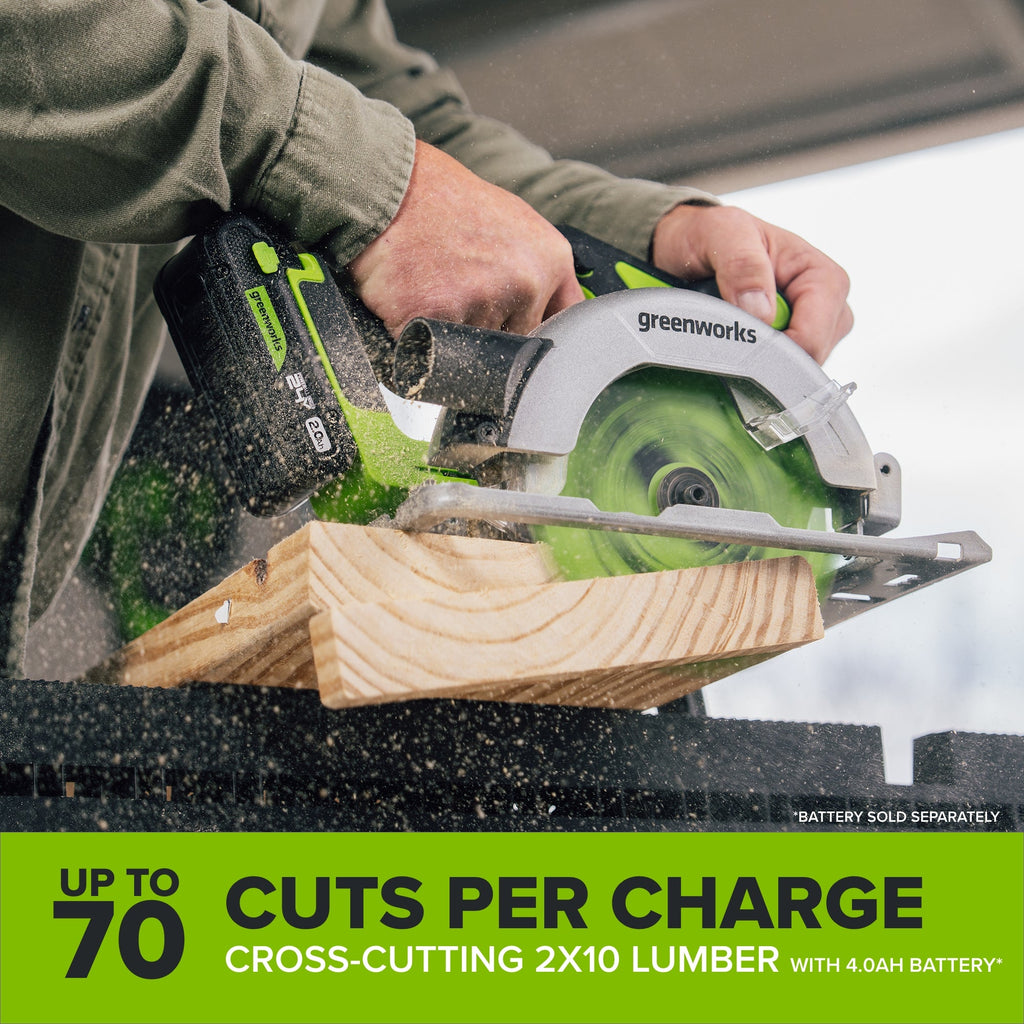24V Cordless 280 in-lbs Drill/Driver Power Tool 3PC Combo Kit w/ 6-1/2" Circular Saw & Oscillating Multi-Tool: (1) 2.0Ah USB-C Battery, (1) 30W USB-C Charger, (1) 3' 100W USB-C Cable