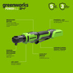 24V Cordless 280 in-lbs Drill/Driver Power Tool 10PC Combo Kit: (3) 2.0 Ah USB-C Batteries, (2) 30W USB-C Charger Block, and (2) 3' 100W USB-C Cable
