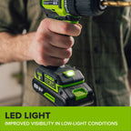 24V Cordless 280 in-lbs Drill/Driver Power Tool 3PC Combo Kit w/ 6-1/2" Circular Saw & Compact Router: (1) 2.0Ah USB-C Battery, (1) 30W USB-C Charger, (1) 3' 100W USB-C Cable