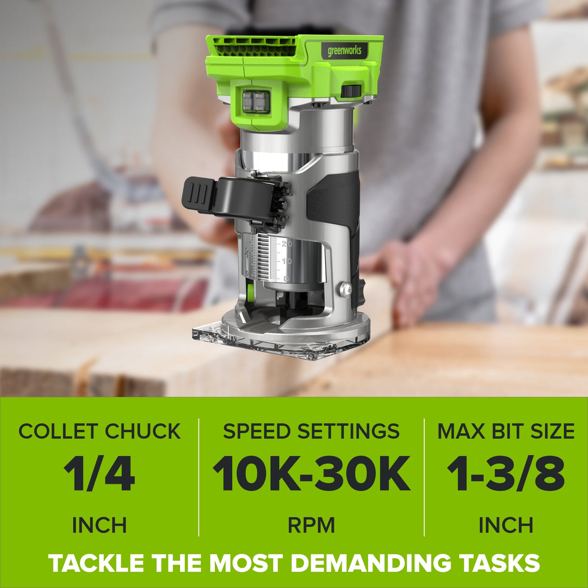 24V Cordless 280 in-lbs Drill/Driver Power Tool 3PC Combo Kit w/ 6-1/2" Circular Saw & Compact Router: (1) 2.0Ah USB-C Battery, (1) 30W USB-C Charger, (1) 3' 100W USB-C Cable