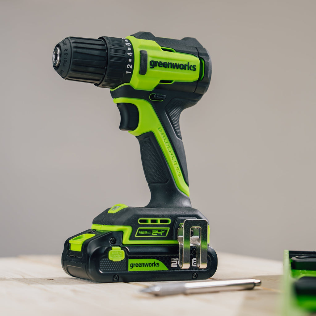 24V PowerAll 3/8" Drill Driver (280 in-lbs) & 1" Reciprocating Saw Combo Kit:  (2) 2.0Ah USB-C Batteries, (2) 30W USB-C Chargers, (2) 3' 100W USB-C Cables
