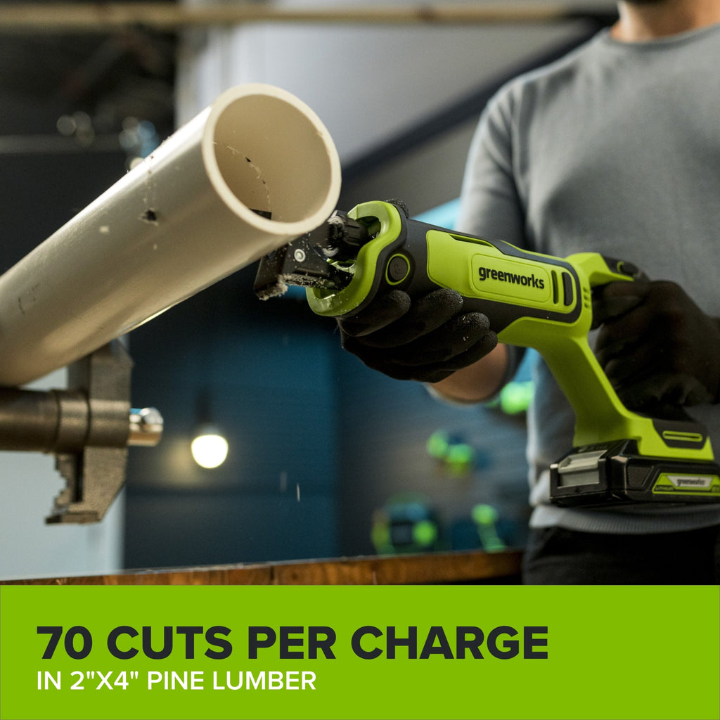 24V PowerAll 3/8" Drill Driver (280 in-lbs) & 1" Reciprocating Saw Combo Kit:  (2) 2.0Ah USB-C Batteries, (2) 30W USB-C Chargers, (2) 3' 100W USB-C Cables