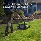 48V (24V x 2) 20" BL Cordless Battery 4-in-1 Push Mower: (4) 4.0Ah Batteries, (1) 4A Dual Port Fast Charger, (1) 20" Hi Lift Blade, LM2002