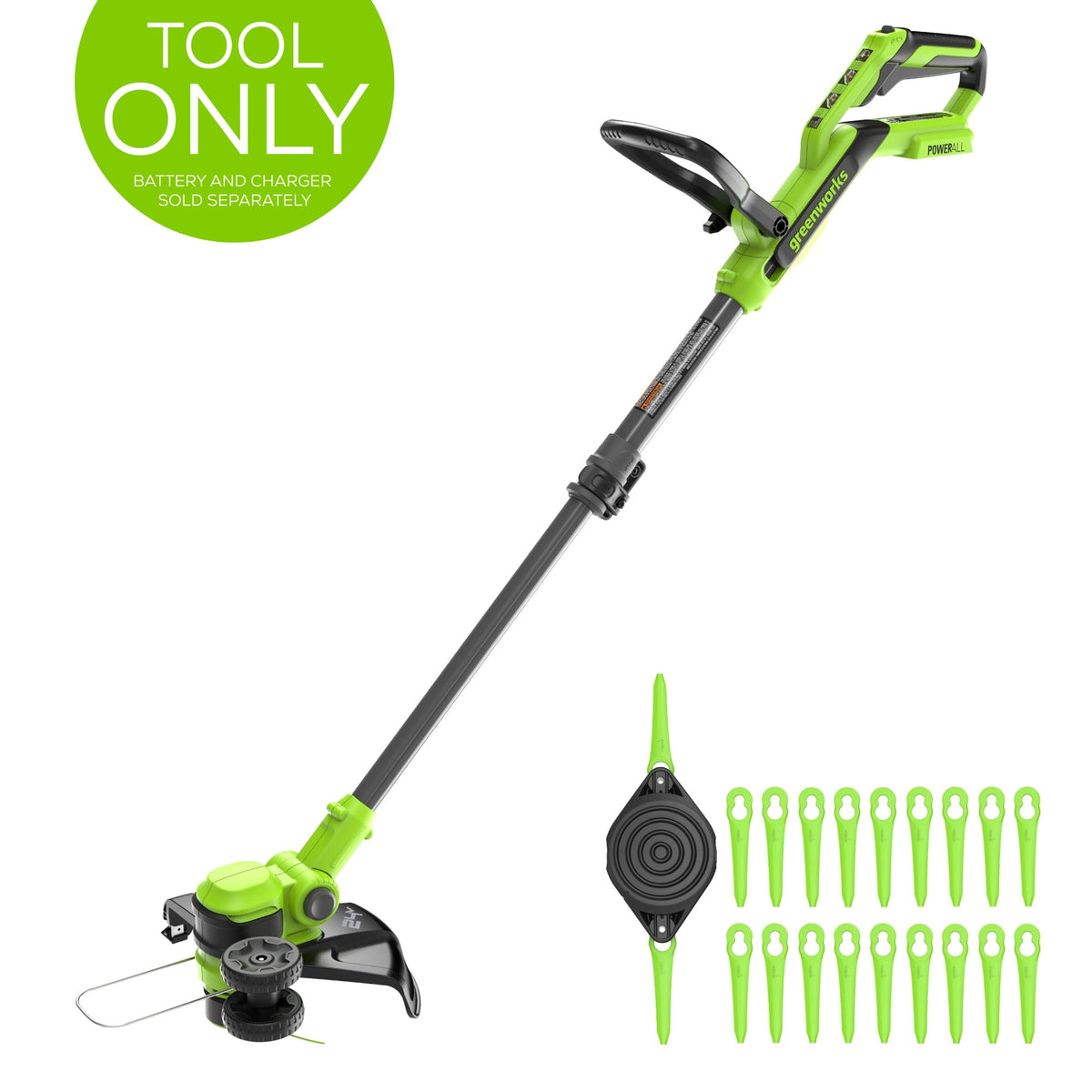 24V 12" Cordless Battery String Trimmer/Edger(Tool Only)