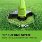 24V 10" Cordless String Trimmer (Tool Only): (20) Blades