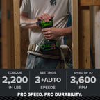 24V PowerAll Pro 530 in-lb Drill Driver and 2,200 in-lb Impact Driver Combo Kit, with (2) 2.0Ah Batteries, 65W Charger, 3' Cable, Belt Clips, Carrying Bag and 10-PCS Bit Set