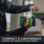 24V PowerAll Pro 530 in-lb Drill Driver and 2,200 in-lb Impact Driver Combo Kit, with (2) 2.0Ah Batteries, 65W Charger, 3' Cable, Belt Clips, Carrying Bag and 10-PCS Bit Set