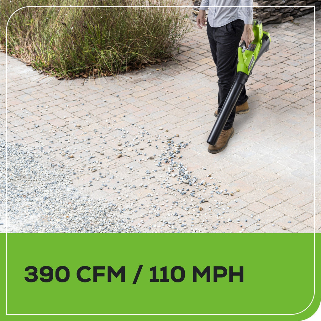 40V 12" Cordless String Trimmer and 390CFM Leaf Blower Combo Kit w/ 2.0Ah Battery & Charger