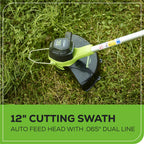 40V 12" Cordless String Trimmer and 390CFM Leaf Blower Combo Kit w/ 2.0Ah Battery & Charger