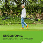 80V Cordless 10" Brushless Pole Saw: 2.0 Ah Battery and Rapid Charger