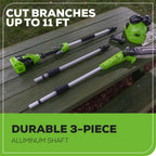24V 8" Cordless Battery Pole Saw w/ 2.0 Ah Battery & Charger