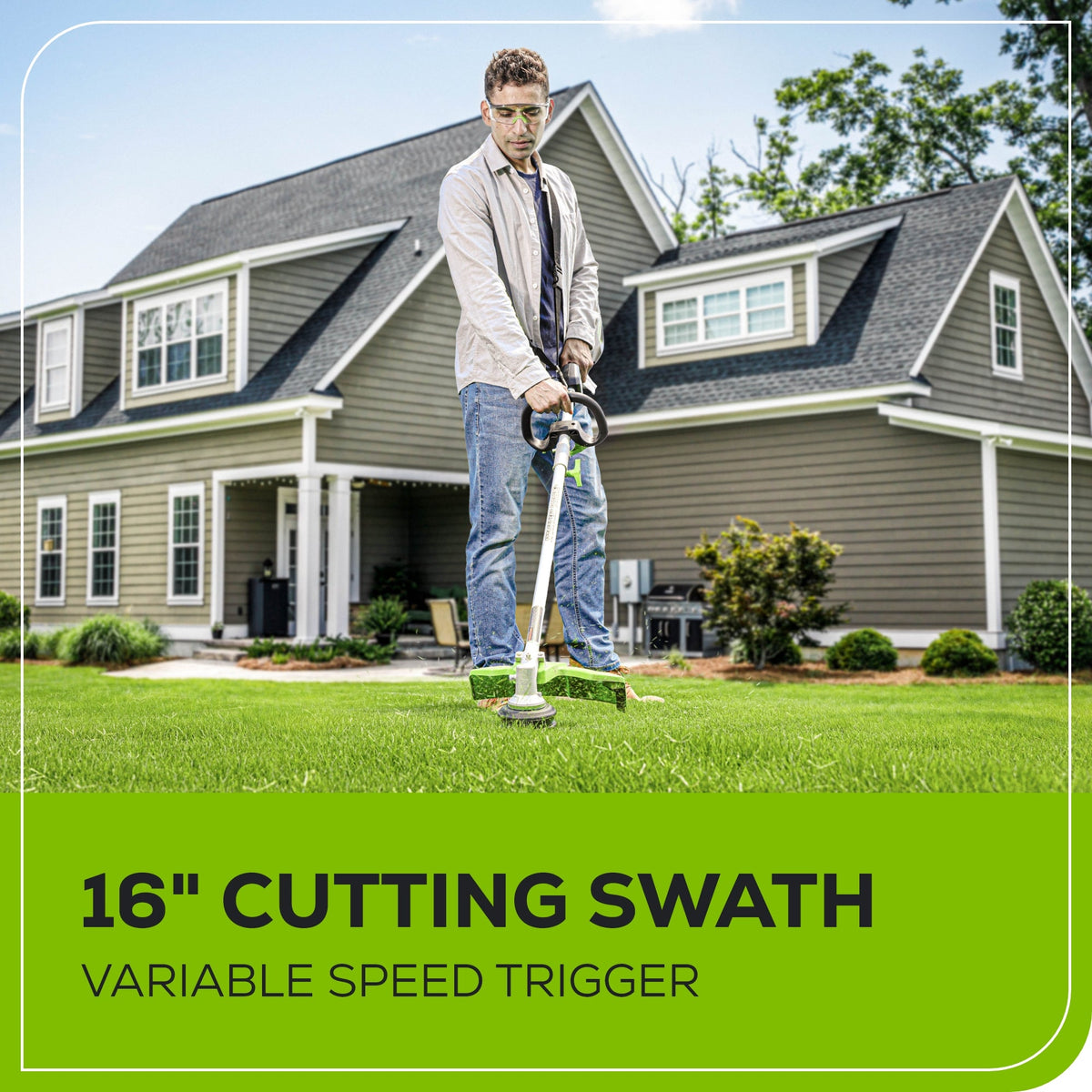 80V 16" Gen 2 Brushless Cordless String Trimmer (Attachment Capable): (1) 2.5 Ah Battery, (1) 4A Rapid Charger
