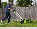 48V (24V x 2) 21" Cordless Battery Self-Propelled Lawn Mower w/ (4) 4.0Ah USB Batteries & (2) Dual Port Chargers, LM2102S
