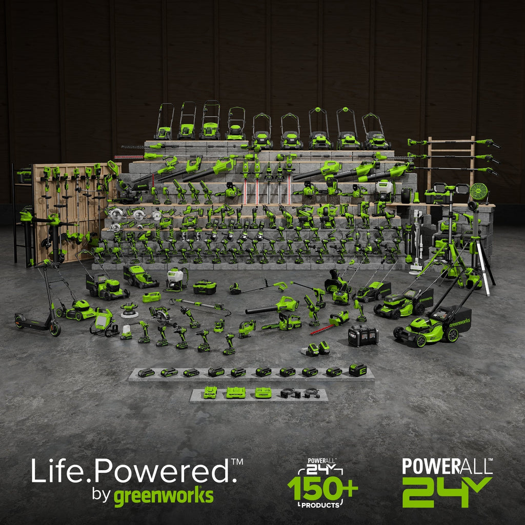 48V (24V x 2) 21" Cordless Battery Self-Propelled Lawn Mower w/ (4) 4.0Ah USB Batteries & (2) Dual Port Chargers, LM2102S