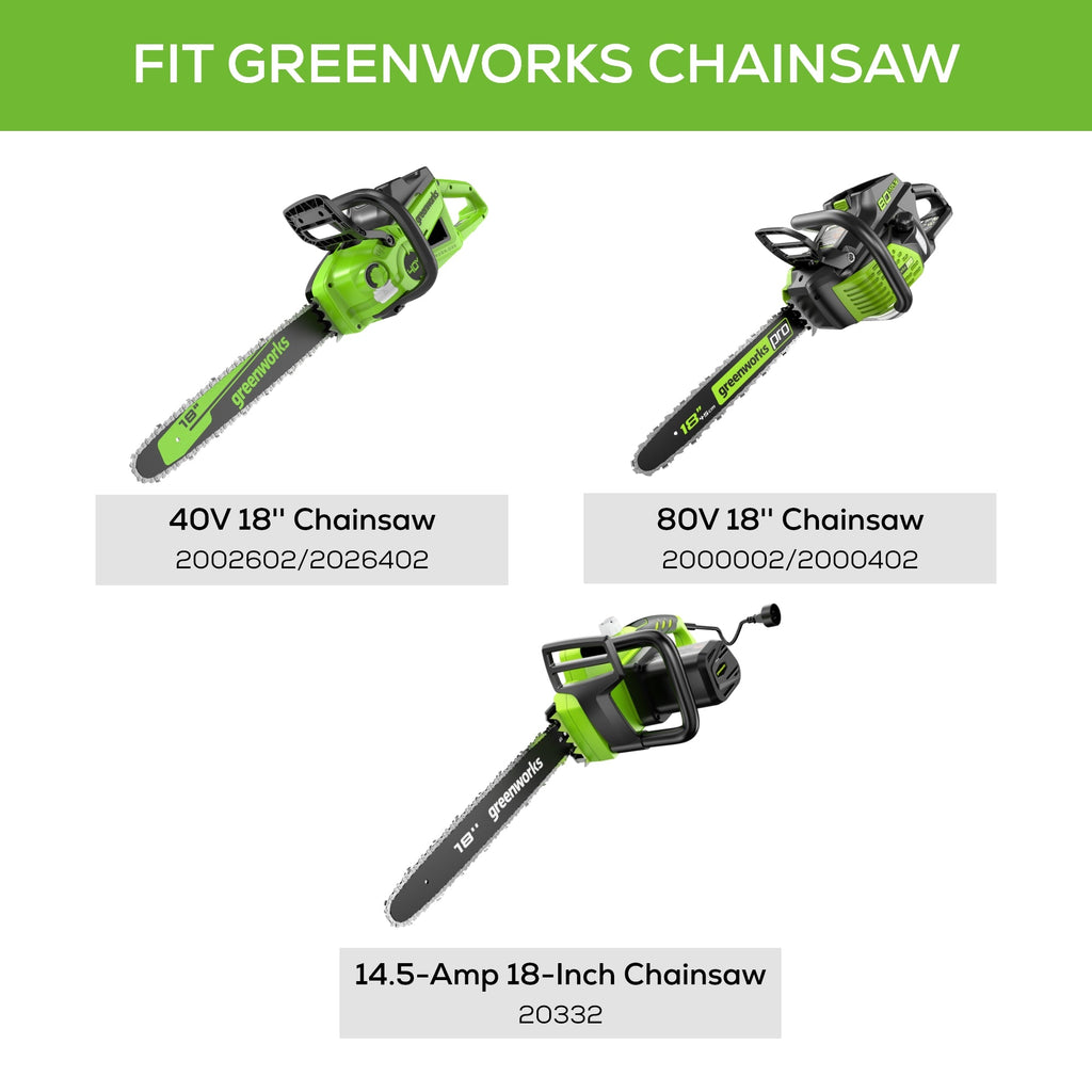 18" Chainsaw Chain 3/8" Pitch, .050" Chain Gauge and 62DL