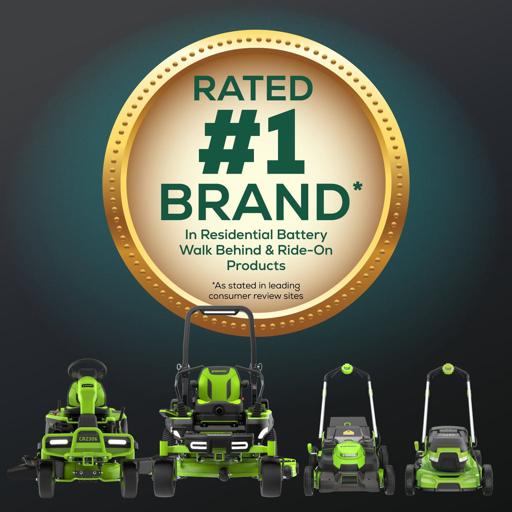 60V 42" Cordless Battery CrossoverT Riding Lawn Mower: (6) 8.0 Ah Batteries and (3) Dual-Port Turbo Chargers, CRT4261