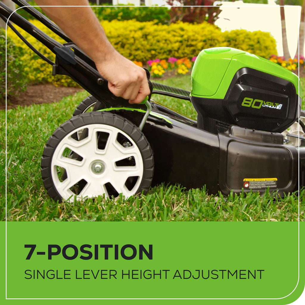 80V 21" Cordless Battery 3-in-1 Self-Propelled Lawn Mower w/ 4.0Ah Battery & Charger, LM2138S
