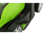 48V (24V x 2) 17" Cordless Battery Push Lawn Mower w/ Two (2) 4.0Ah USB Batteries & Dual Port Charger, LM1712