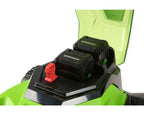 48V (24V x 2) 17" Cordless Battery Push Lawn Mower w/ Two (2) 4.0Ah USB Batteries & Dual Port Charger, LM1712