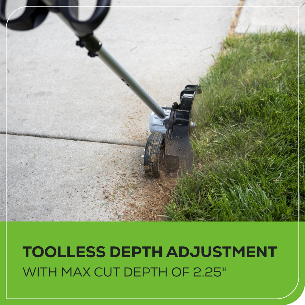 40V 8" Brushless Cordless Battery Edger: (1) 4.0 Ah Battery, (1) 2A Charger