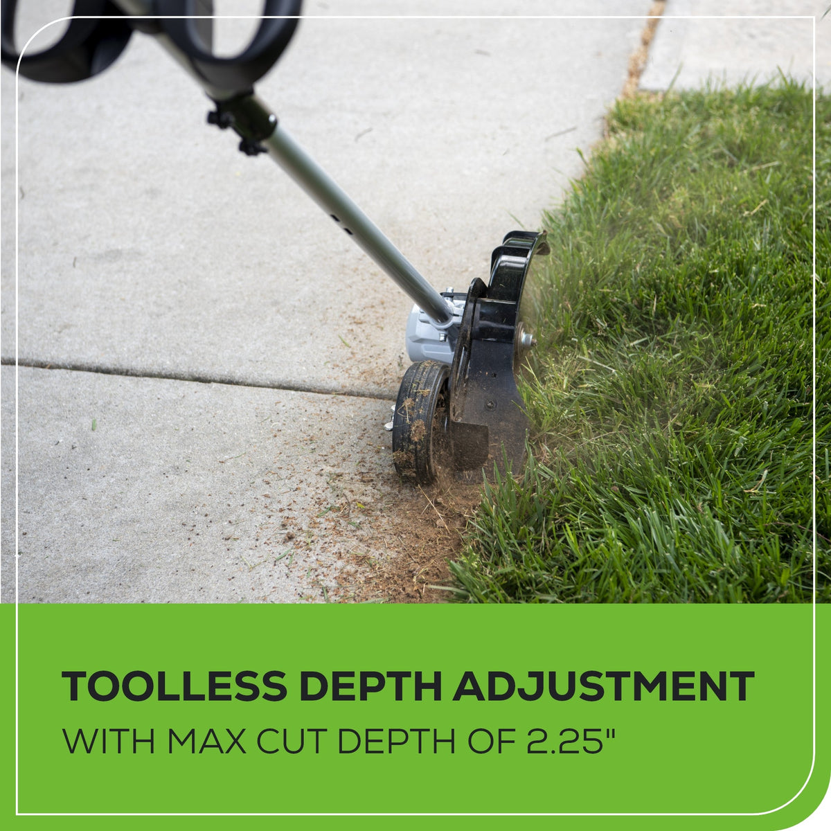 40V 8" Brushless Cordless Battery Edger: (1) 4.0 Ah Battery, (1) 2A Charger