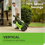 80V 21" GEN 2 Cordless Battery 4-in-1 Push Lawn Mower (Auto Switch): 4.0 Ah Battery and Charger, LM2118