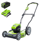 40V 19" Cordless Battery Push Lawn Mower: 5.0 Ah Battery and Charger, LM1934