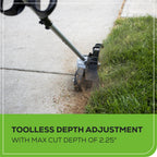 40V 8" Brushless Cordless Battery Edger (Tool Only)