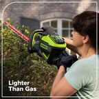 80V 26" Cordless Battery Hedge Trimmer (1.1" cut, 3200 SPM): 2.0 Ah Battery and Charger