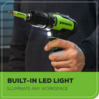 24V Brushless 1/2" 310 in/lbs Drill Kit: (2) 2Ah Batteries and Charger, 8-piece Bit Set and Tool Bag Included