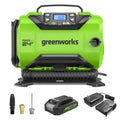 24V Cordless Battery Inflator: 2.0 Ah Battery and Charger